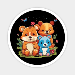 Playful kids animal design sticker For Car Girl Boy Kids Gift Magnet